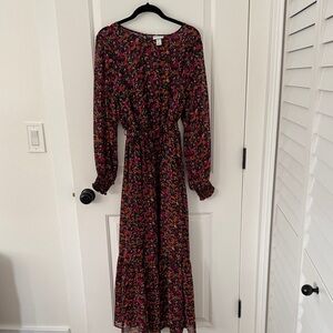 Target Multicolor Floral Long Sleeve Dress